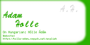 adam holle business card