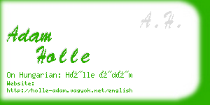 adam holle business card